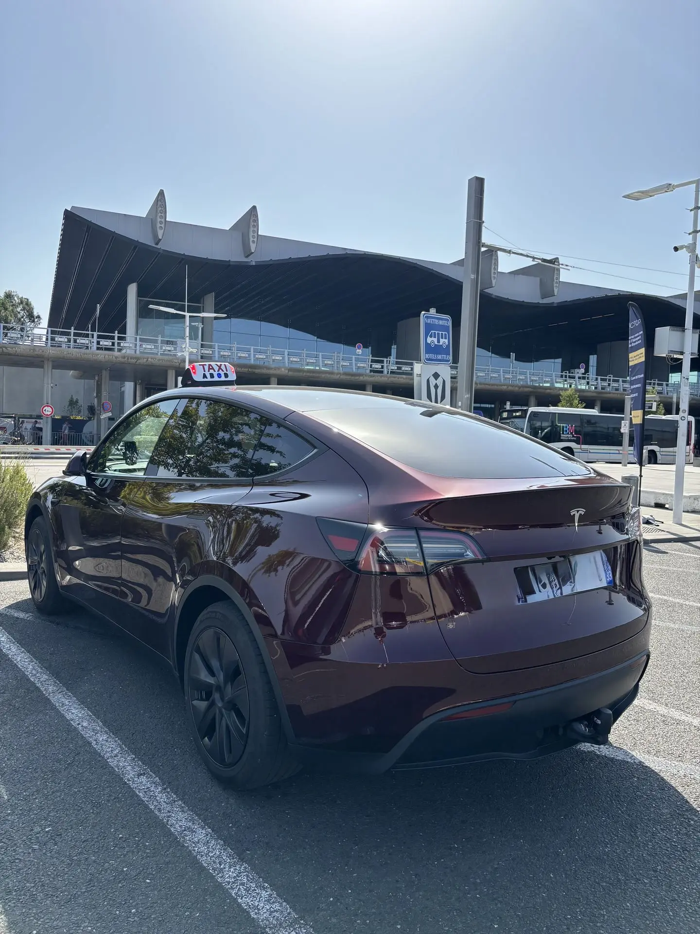 taxi à l'aéroport de Bordeaux